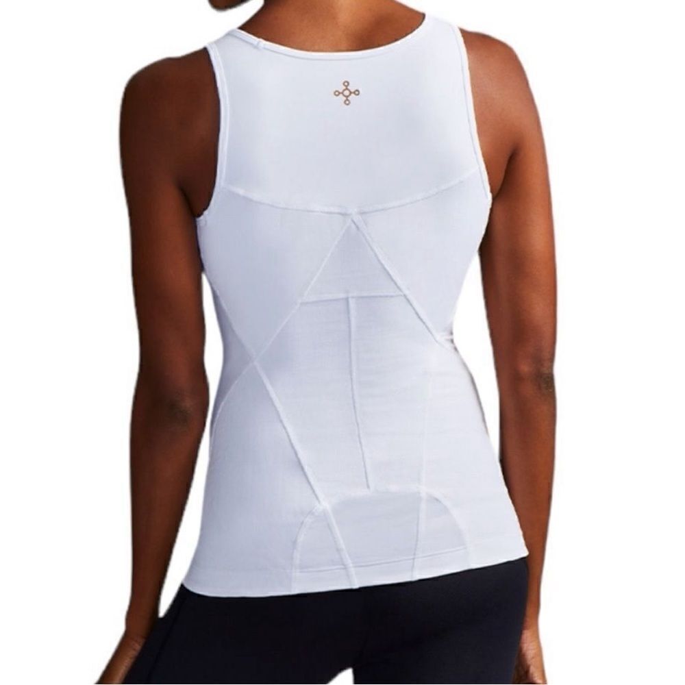 Tommie Copper White Lower Back Support Tank Top size large